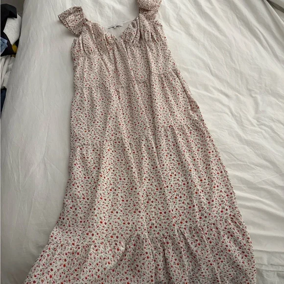 chinese dress ladies Floral Print Maxi Dress – English Factory main image 1